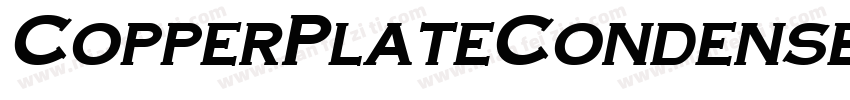 CopperPlateCondensed Bold字体转换